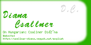 diana csallner business card